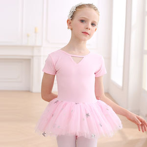Robe de danse de ballet de haute qualité pour filles, tissu <span class=keywords><strong>tutu</strong></span>, fil doux, <span class=keywords><strong>jupe</strong></span> en gaze une pièce, ensemble de danse de ballet pour enfants - Product Image 4
