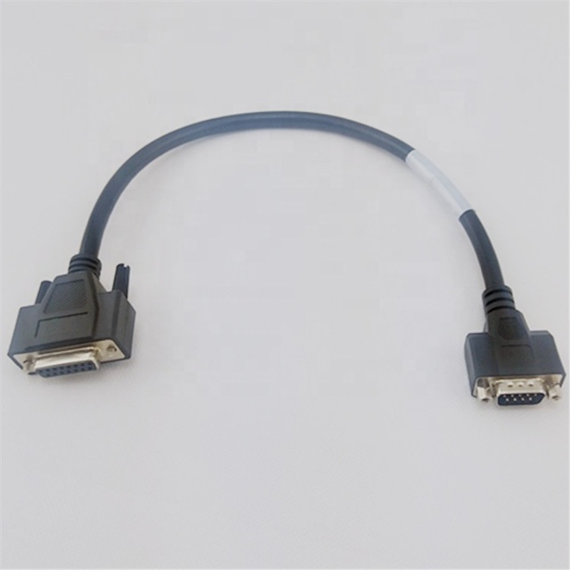 0.3m Black Db9 to Db15 Serial Cable 9C*28AWG