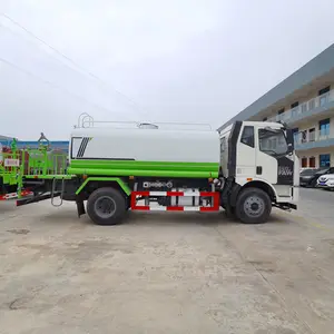 Faw Jiefang 10m3 물 유조선 다차이 180HP 10 톤 스프링클러 판매 도로 정비 차량