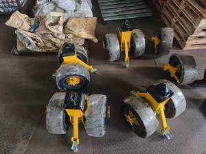 Versand behälter Rollen räder 16 "& 22" Hinterrad rolle Voll gummi Starre Handhabung für Container - Product Image 4