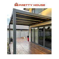 Vente en gros Gazebo motorisé pour bâtiment jardin extérieur pergola à persiennes en aluminium pergola automatique moderne en aluminium