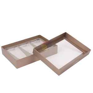 Enlace de logotipo personalizado de alta calidad a embalaje de caja de papel cosmético impreso personalizado de alta calidad con ventana transparente - Product Image 5
