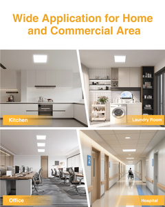 Stock in US EU 40W 72W 3000K-6500K 5Wattage 5CCT Adjustable Ceilings <strong>LED</strong> <strong>Light</strong> Panel - Product Image 6