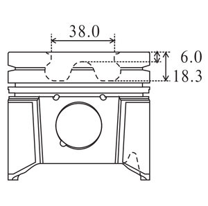 ET 70 piston de moteur 93695700 027510 A354071 91313700 0390600 8731870710 350708 39625600 0395100 8731870010 93608600 0394700 - Product Image 3