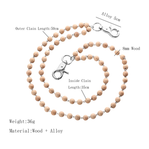 Retro lange Rosenkranz Kreuz Holz perle Jungfrau Maria Gürtel Halskette Punk Rosenkranz 8 mm Perlen katholische religiöse Hose Kette Halskette - Product Image 5