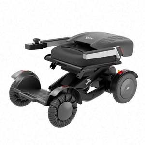 Silla de ruedas eléctrica plegable motorizada ajustable con doble motor, rueda alimentada por batería, silla todoterreno comprobada - Product Image 4