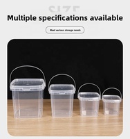 Couvercle carré en PP de qualité alimentaire, épaissi, transparent, hermétique, réutilisable, anti-humidité pour thé aux perles, glace, gelée, fruits