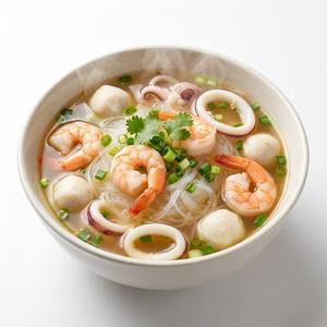 Mix per Zuppa di Riso con Frutti di Mare Surgelati |   Gamberetti, Calamari, Vongole e Pesci Surgelati IQF |   Pasto Istantaneo di Noodles Asiatici Pronto da Cuocere, Vendita all'Ingrosso - Product Image 5