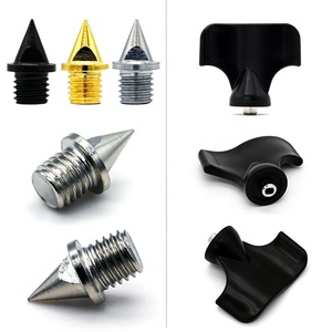 48 pcs 6.4mm 1/4 "theo dõi & lĩnh vực kim tự tháp gai Giày Spike thay thế độ cứng cao thép hợp kim chạy nước rút chạy xuyên quốc gia - Product Image 3