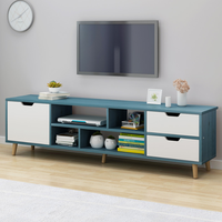 Vente chaude simple meuble TV moderne rétractable en bois massif chambre nordique meuble TV table basse