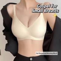 Sujetador OEM personalizado para mujer, sin costuras, push-up, cómodo, sin aros, con copas acolchadas, soporte de elevación, cómodo, inalámbrico, tipo camiseta