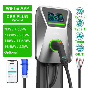 เครื่องชาร์จรถยนต์ไฟฟ้าแบบติดผนัง AC 7kW Type 2 OCPP 1.6J พร้อมสำหรับโซลูชันการชาร์จสำหรับธุรกิจอัจฉริยะ รองรับรถยนต์ไฟฟ้า Type 2 ทุกประเภท - Product Image 5