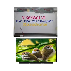 उद्योग आईपीएस के लिए B156xw01 v1 lcd पैनल के साथ औद्योगिक स्क्रीन का नेतृत्व किया