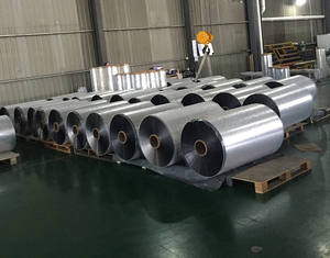 Rollo Jumbo de papel de aluminio laminado de plástico <span class=keywords><strong>multicapa</strong></span> AL + PE PET + AL + PE para lámina de conductancia térmica de máquina - Product Image 6