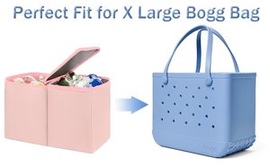 Cooler Organizer for X Large Original Bogg Bag Polyester Leak-Proof Ice <b>Chest</b> with Zipper Divider Tray Ideal Beach Bag Accessory - Product Image 5