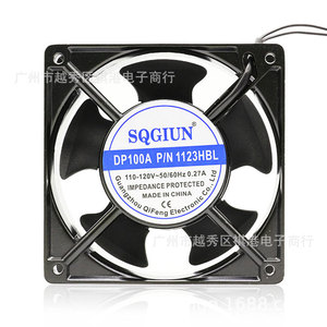 พัดลมระบายความร้อน Sqgiun 12 ซม. 120x120x38 มม. 110V แบบลูกปืนคู่ สำหรับแชสซีอุตสาหกรรมและแร็ค - Product Image 1