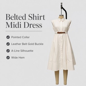 <span class=keywords><strong>Robe</strong></span> midi élégante et décontractée <span class=keywords><strong>beige</strong></span> sans manches <span class=keywords><strong>pour</strong></span> <span class=keywords><strong>femme</strong></span>, coupe ajustée à la taille, avec <span class=keywords><strong>ceinture</strong></span>, col en V, style A-line, idéale <span class=keywords><strong>pour</strong></span> les fêtes ou le bureau - Product Image 3