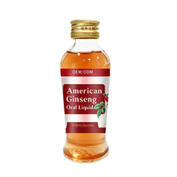 Bouteille de 120 ml de liquide oral au ginseng américain, extrait de Panax Quinquefolius, boisson tonique naturelle à base de plantes pour adultes, vente en gros OEM