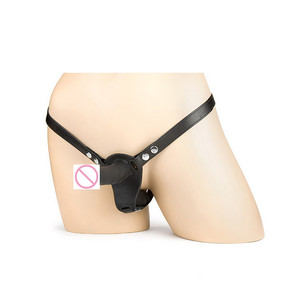 Doppio Dildo imbracatura Strapons pene Dildo massaggio vaginale gioco per adulti cinturino su Dildo Sex Bondage Belt - Product Image 2