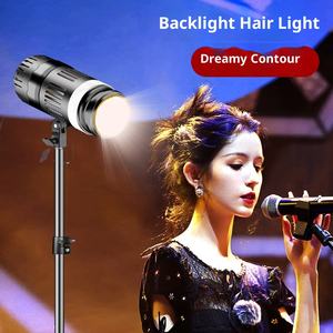 Lámpara de Fotografía YM80, Luz de Ambiente COB para Fotografía <span class=keywords><strong>en</strong></span> <span class=keywords><strong>Vivo</strong></span>, Foco de Contorno, Luz Blanca Fría de 6500K, 24V/3A - Product Image 3