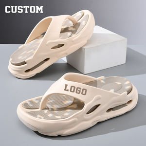 Tongs de plage d'été de sport de plein air à la mode avec logo personnalisé sandales plates souples tongs EVA avec logo pour hommes tongs originales avec logo - Product Image 1