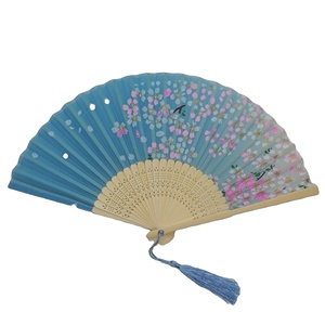 Éventail en bambou personnalisé de 21 cm avec impression couleur intégrale pour cadeau promotionnel - Product Image 4