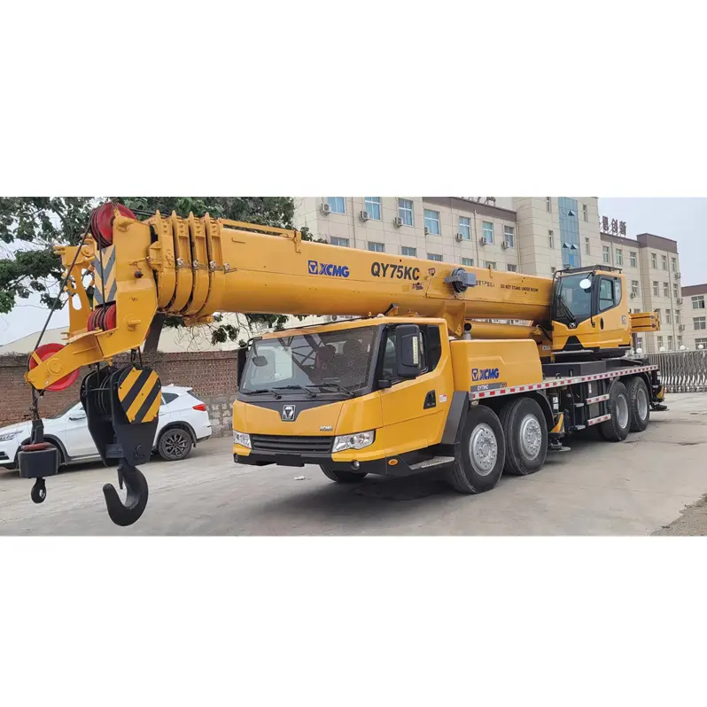 Brand XCMGG 75 Ton Track Crane Hot Sell Used China with Good Condition and Low Prices Location Shanghai Concrete Pump 50000