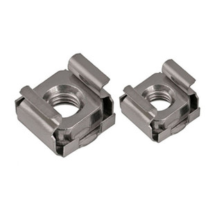 Tuercas flotantes de acero inoxidable 304/níquel/azincado M4 M5 M6, cuádruple, para casete, con carcasa elástica - Product Image 2
