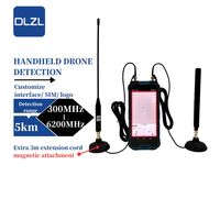 Équipement portable de détection et de positionnement de drones monté sur véhicule DLZL, analyse de spectre 3 km, portée RID 2 km, 8000 mAh
