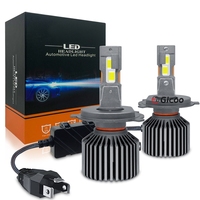Ampoule de phare de voiture LED GICOO X10 12V 6000K H1 H3 H4 H7 H11 9005 9006 H12 9004 9007 120W 20000 Lumens Nouvelle