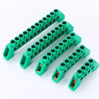 Bloc de bornes sur rail DIN, type pont, pour distribution de terre neutre, connecteur électrique