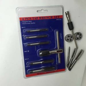 Juego de 6 Piezas de Machos y Terrajas para Roscar, Herramienta Manual de Roscado, Machos y Terrajas de Acero, Directo de Fábrica - Product Image 5