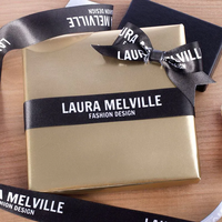 Usine OEM Personnalisé Tailles Marque Logo De Luxe Ruban Impression Satin Gros-Grain Personnalisé Ruban Avec Logo