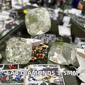 D'vins Jewels In-Stock Bulk <b>Filled</b> Lab Grown Diamond <b>Cushion</b> Cut 3*3mm~5*5mm Excellent VS Vvs Clarity for Jewelry Making - Product Image 2