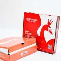 Boîte à pizza écologique et personnalisée de qualité alimentaire pliable et étanche avec logo Boîte en papier kraft pour pizza 6/8/9/12/16 pouces