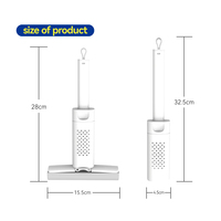 Serpillère compacte et portable avec système d'essorage manuel, mini serpillère pour le nettoyage des sols, des carreaux, des tables et des comptoirs domestiques