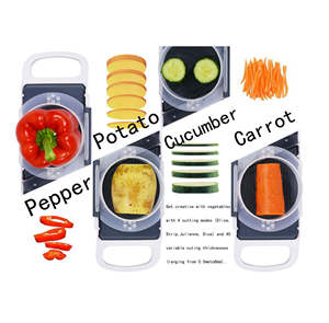 Wholesale Premium Quality Multi 4 in 1 Manual <b>Vegetable</b> Slicer and <b>Choppers</b> with Cheap Price Fruit Shredder Waffle Cutter - Product Image 2