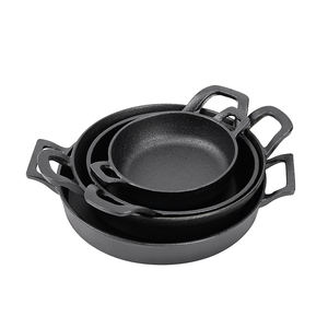 Mini casserole ovale en fonte antiadhésive pré-assaisonnée Plat à <span class=keywords><strong>gratin</strong></span> pour paella Plat de service - Product Image 6