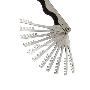 Nieuwe Aankomst Opvouwbare Ontgrendeling Tool Indoor Lock Pick Slotenmaker Gereedschap 11 Stuks Kam Makkelijke Take