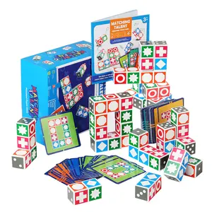 Blocs de construction jeu d'association Puzzle en bois jouets de table pour enfants Éducation précoce 2-7 ans pensée logique