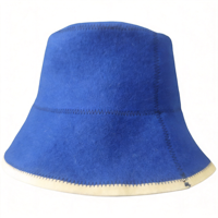 Chapeau de sauna en laine 100 % naturelle, absorbant l'humidité, respirant et confortable pour les longues séances de sauna