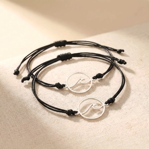 <b>Couple</b> <b>Bracelet</b> Stainless Steel Hollow Wave Adjustable Inspirational Gift for Women Jewelry - Product Image 3