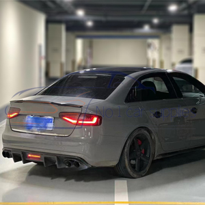 Углеродный диффузор для S4 A4 B8.5 KB стиль автомобиля сзади со светодиодной подсветкой Bodykit 2013-2016 - Product Image 5