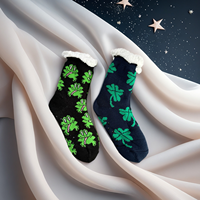 Chaussettes de maison classiques transparentes antidérapantes de qualité supérieure pour femmes, motif dessin animé