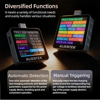 Testeur USB ALIENTEK C2 en carton ondulé, Voltmètre numérique, Détecteur de puissance de charge, Testeur de batterie PD3.2, Détection de charge rapide, Métal CNC