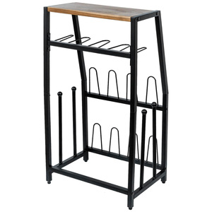 This 2-in-1 <b>shoe</b> <b>rack</b> features shelves and <b>shoe</b>/booth <b>storage</b>, accommodating up to 8 pairs of <b>shoes</b>. It also includes an - Product Image 4
