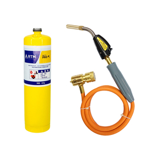 شعلة لحام NX003 خالية من الأكسجين صغيرة عالية الحرارة من سبائك الألومنيوم مفتاح مزدوج 1370C مشعل لحام بالغاز برو تبريد الهواء للنحاس - Product Image 2