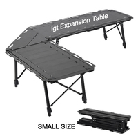 Table de camping tactique IGT pliable en aluminium, légère et réglable, pour pique-nique et barbecue coréen, très populaire