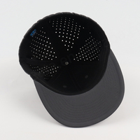 Casquette Snapback Ajustée 6 Panneaux en Polaire Tropicale Haute Performance pour Extérieur, avec Broderie Personnalisée Logo Feuille, Respirante et Originale
