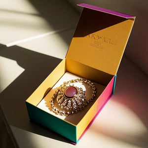 กล่องของขวัญกระดาษแข็งรีไซเคิลพร้อมฝาปิดแม่เหล็กเคลือบด้านยูวีโลโก้ตามสั่งสำหรับอาหารน้ำหอมเทียน - Product Image 6